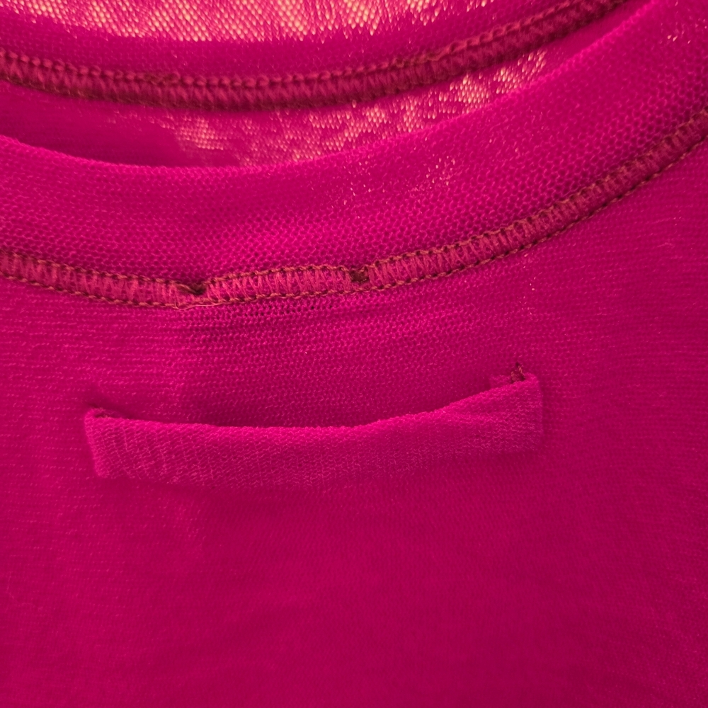 Jean Paul Gaultier Vibrant Pink Mesh Tank Top - Picture 3 of 4